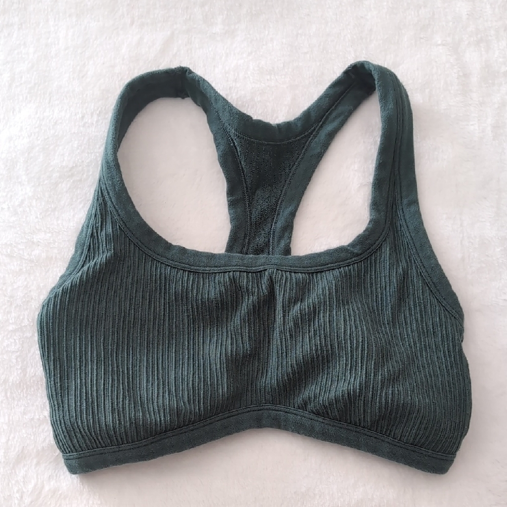 Old Navy Ribbed Teal Sports Bra